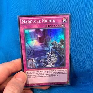 Yugioh Card Madolche Nights Trap Card 1st Edition Shiny 1996 NWOTS
